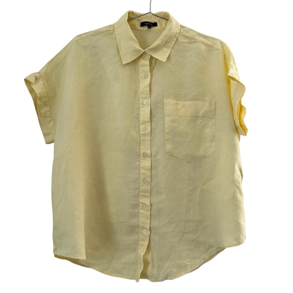 QUINCE EUROPEAN LINEN CAMP SHIRT - Picture 2 of 5